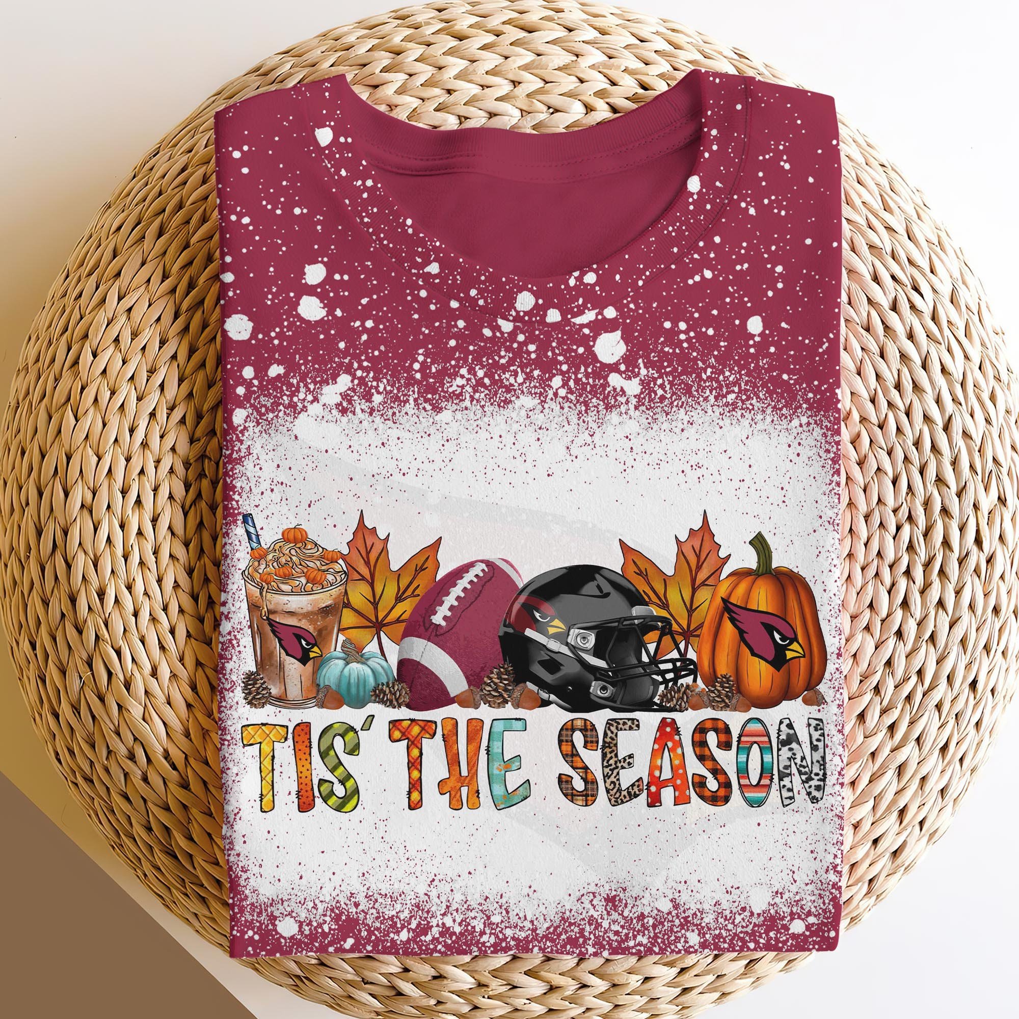 Arizona Cardinals 3D Shirts, Tis The Season Shirts, Sport Shirts For Fan ETRG-51799